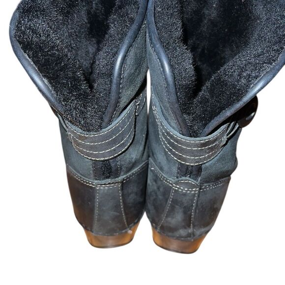 Dansko Chic Black Leather Mid-Calf Boots Size 36 - Picture 2 of 7